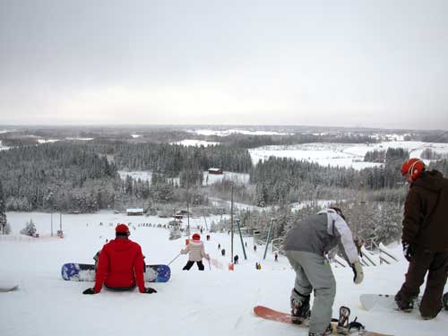 skiën bij Myllymäki
