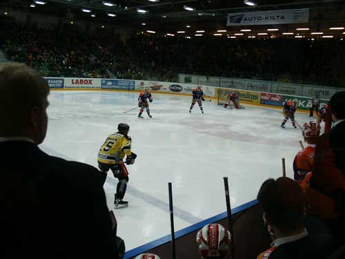 ijshockey wedstrijd van SaiPa in Lappeenranta